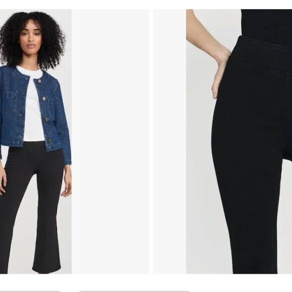 Frame The Jetset Crop Mini Boot in Sheen Noir BEST SELLER SZ 0 NWT $198 - Picture 2 of 9